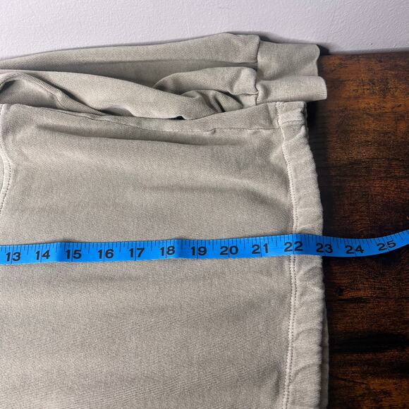 Old Navy Garment-Dyed Mock Neck Henley Sweatshirt Green Crop Drawstring Women S - Picture 9 of 10